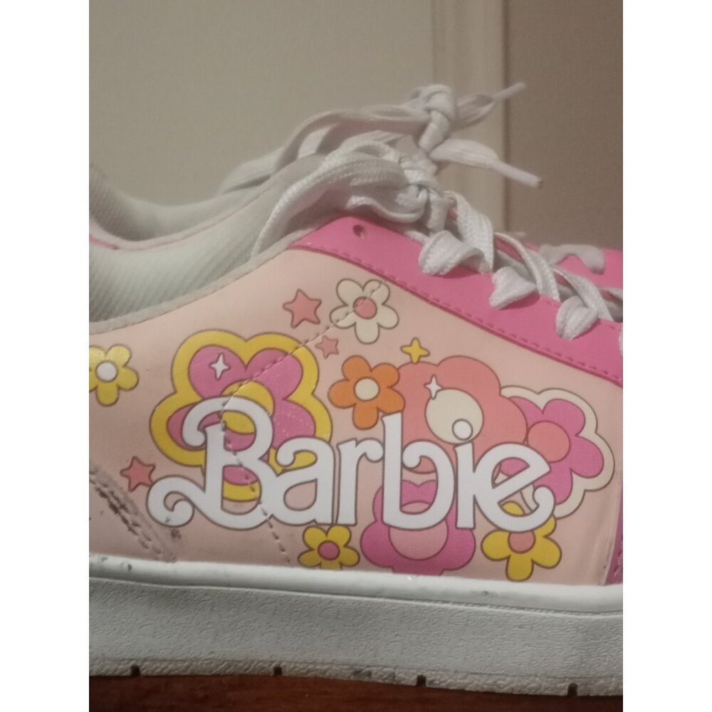 Women’s SIZE 10 BY MATEL PINK Barbie By Mattel Women's Casual Court Sneakers - Picture 4 of 13